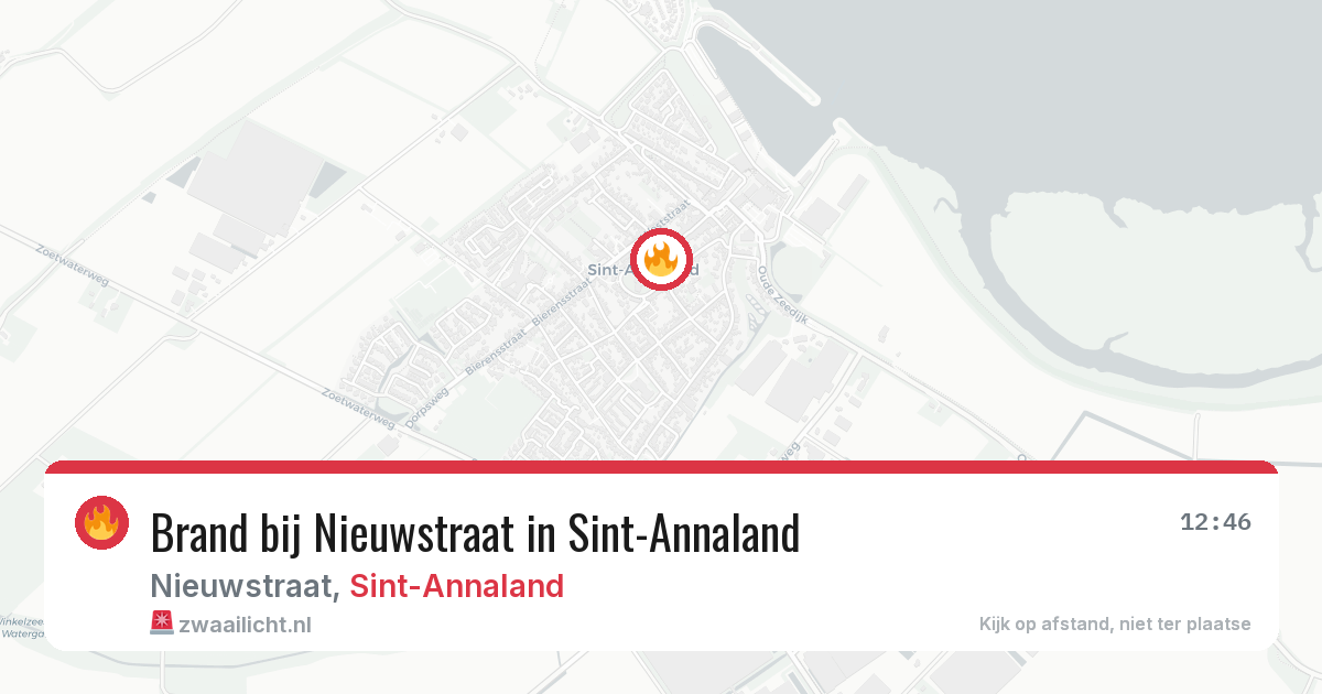 Brand bij Nieuwstraat in Sint-Annaland — 7 apr 2026