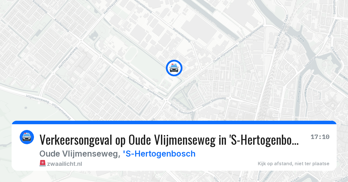 Verkeersongeval op Oude Vlijmenseweg in 'S-Hertogenbosch — 21 apr 2026