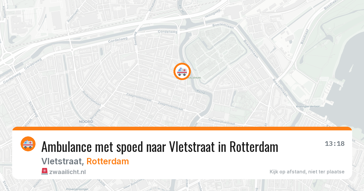 Ambulance met spoed naar Vletstraat in Rotterdam — 8 apr 2026