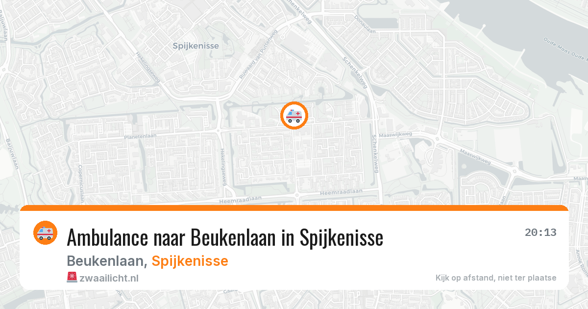 Ambulance naar Beukenlaan in Spijkenisse — 9 mei 2026