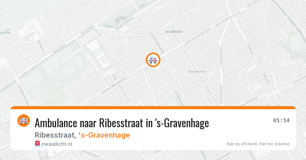 Ambulance naar Ribesstraat in 's-Gravenhage — 16 jun 2026