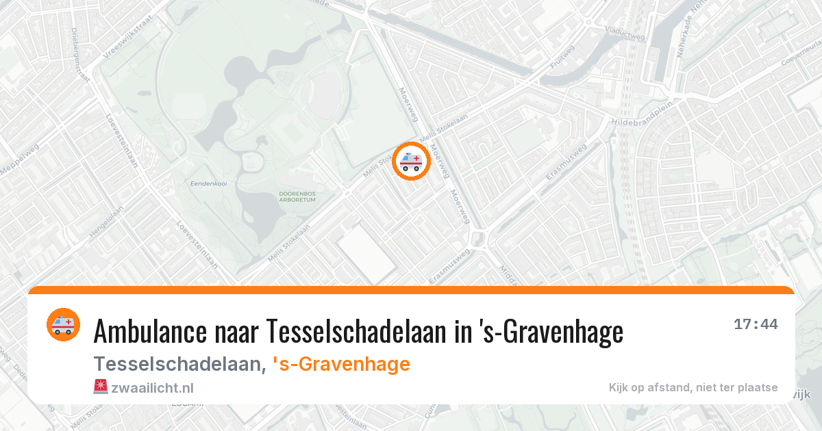 Ambulance naar Tesselschadelaan in 's-Gravenhage — 25 mei 2026