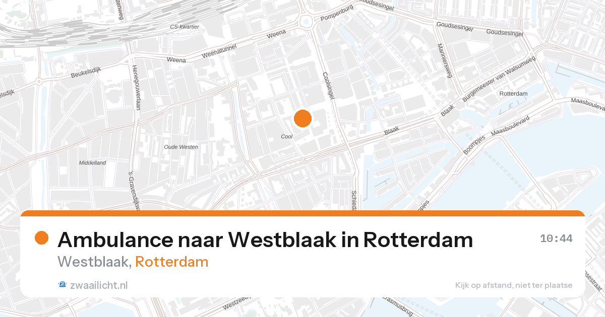 Ambulance naar Westblaak in Rotterdam — 26 aug 2026