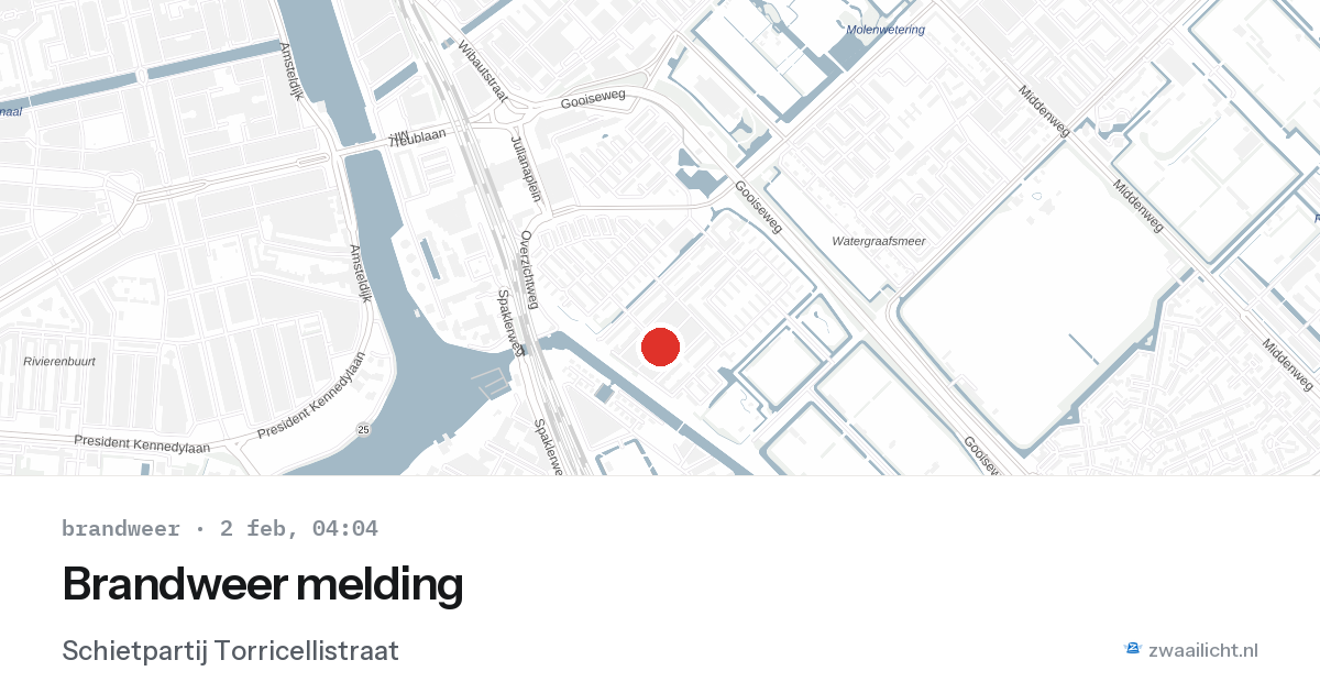 Brandweer melding — 2 feb 2026