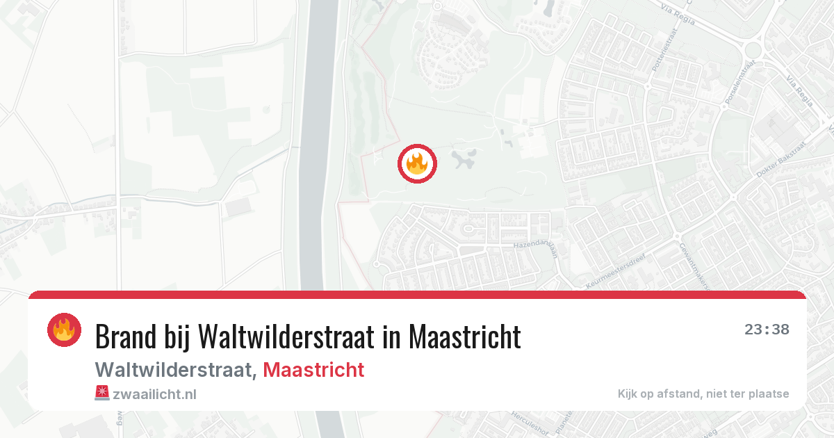 Brand bij Waltwilderstraat in Maastricht — 21 mei 2026