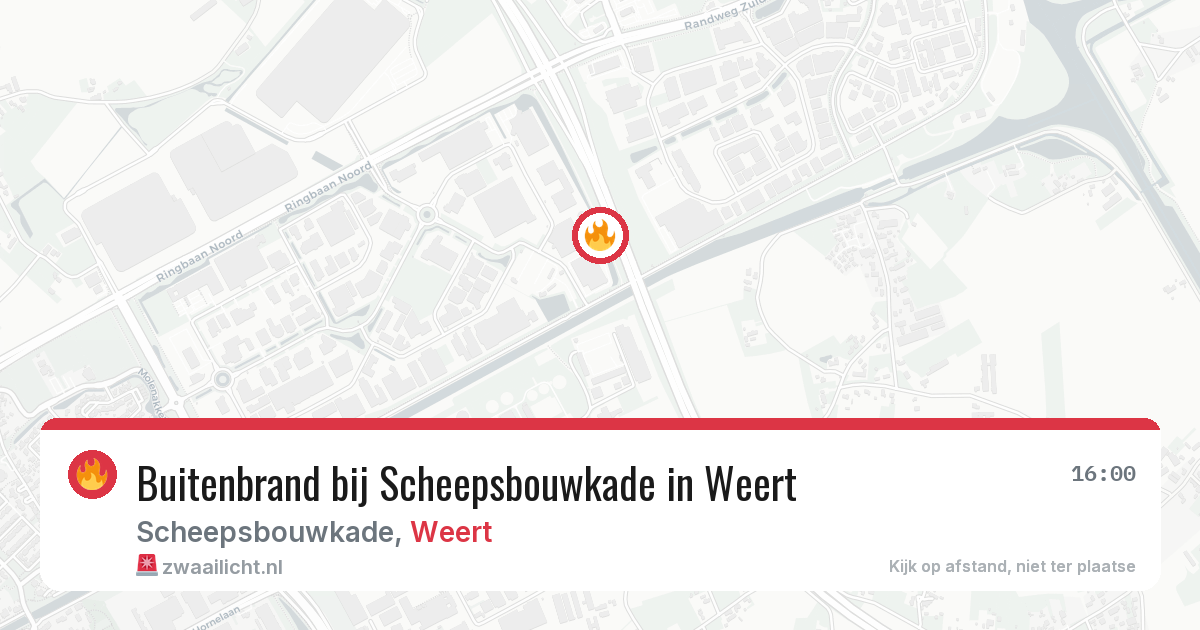 Buitenbrand bij Scheepsbouwkade in Weert — 22 jul 2026