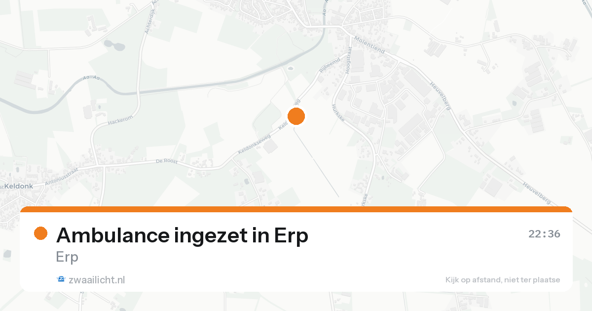 Ambulance ingezet in Erp — 21 aug 2026