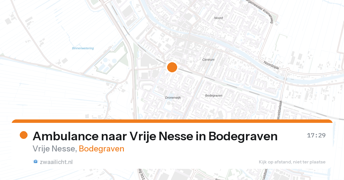 Ambulance naar Vrije Nesse in Bodegraven — 24 mrt 2026