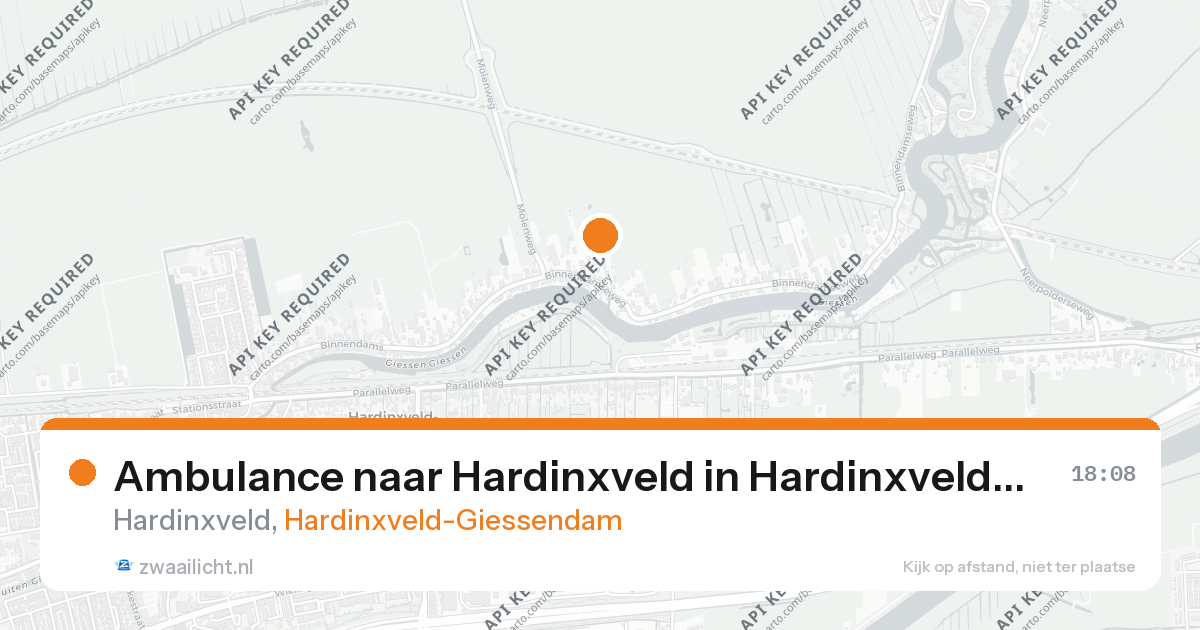 Ambulance naar Hardinxveld in Hardinxveld-Giessendam — 26 aug 2026