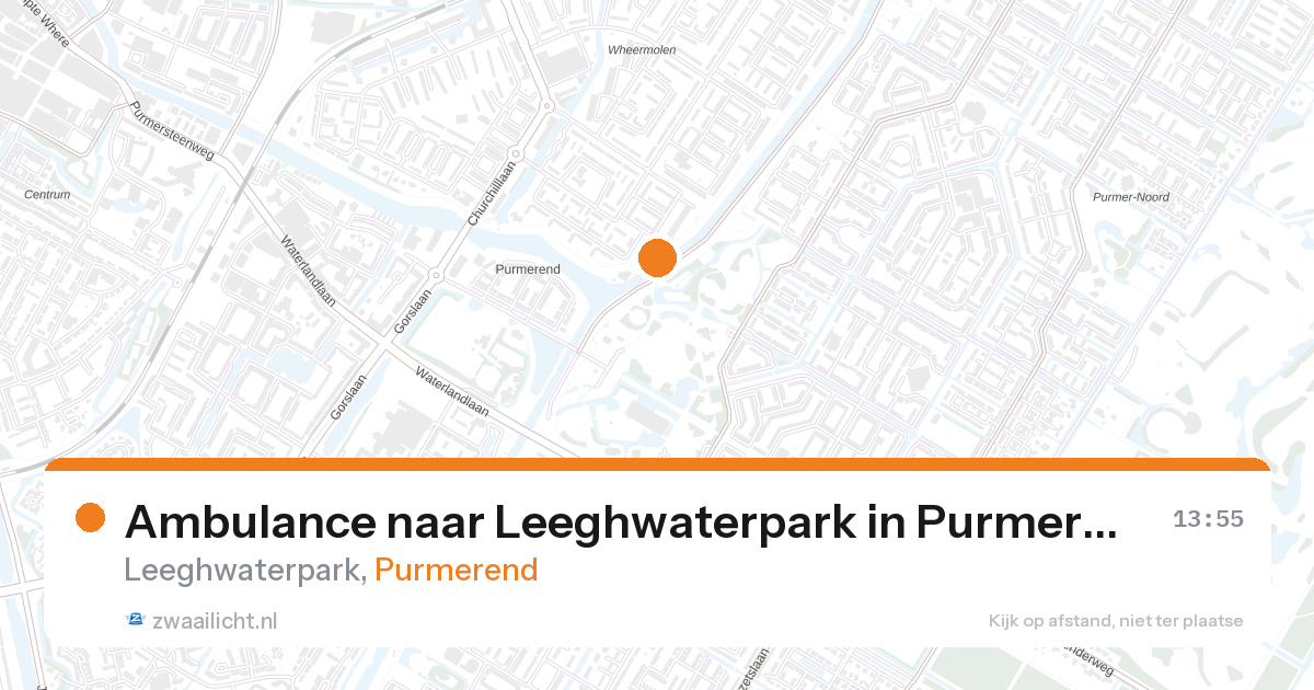 Ambulance naar Leeghwaterpark in Purmerend — 20 jul 2026