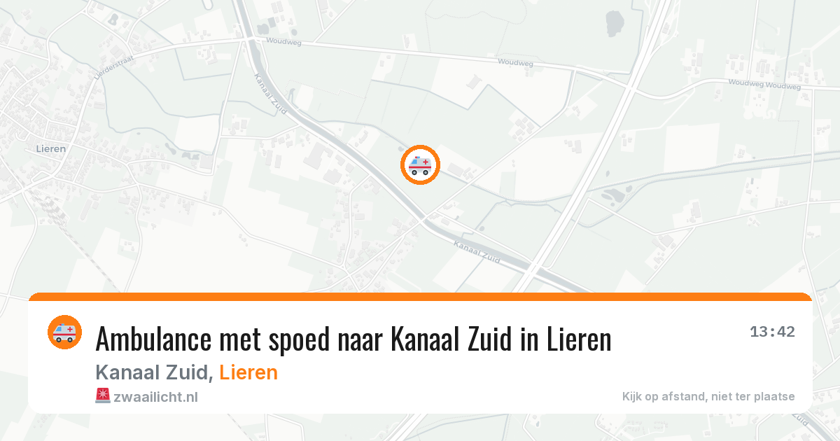 Ambulance met spoed naar Kanaal Zuid in Lieren — 10 jul 2026