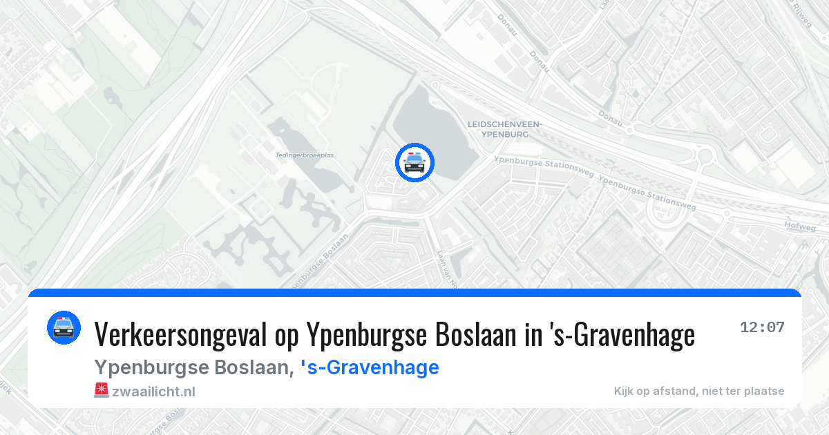 Verkeersongeval op Ypenburgse Boslaan in 's-Gravenhage — 15 jul 2026