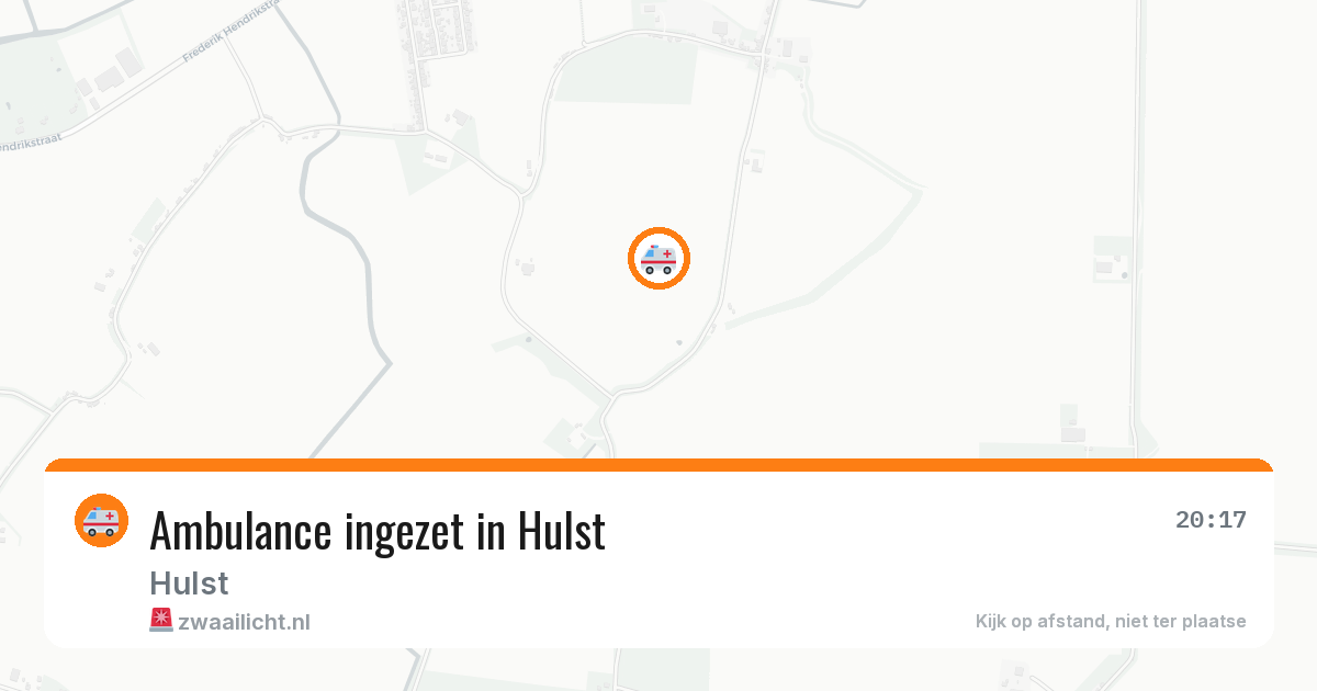 Ambulance ingezet in Hulst — 11 aug 2026