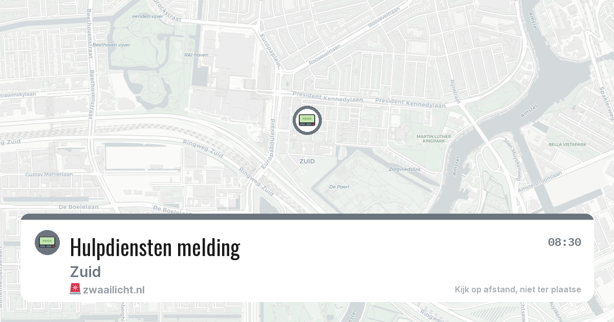 Hulpdiensten melding — 15 jul 2026