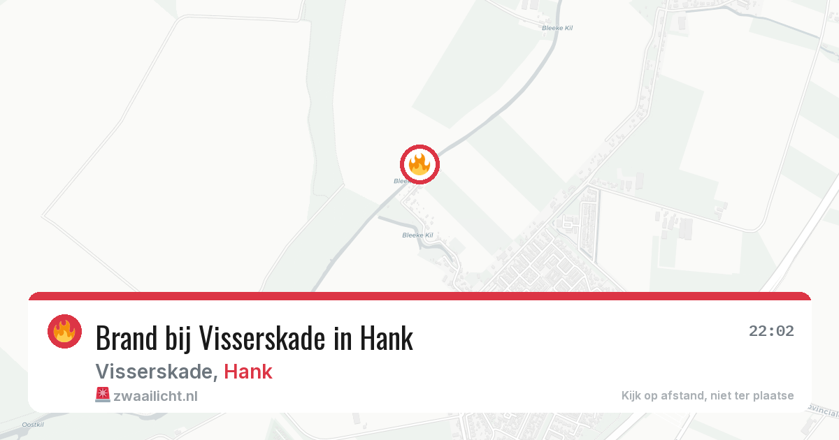 Brand bij Visserskade in Hank — 19 jun 2026