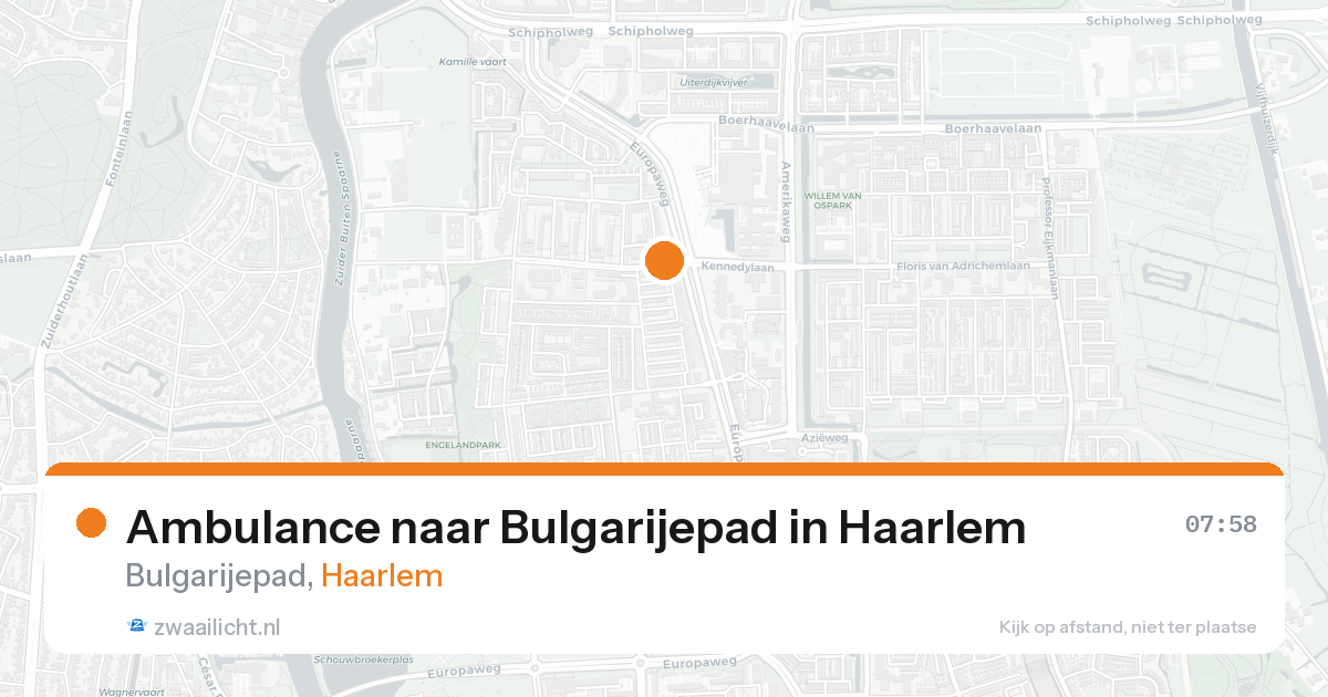 Ambulance naar Bulgarijepad in Haarlem — 27 mei 2026