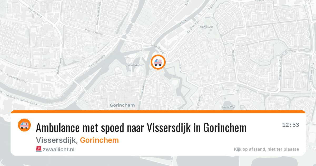 Ambulance met spoed naar Vissersdijk in Gorinchem — 21 mrt 2026