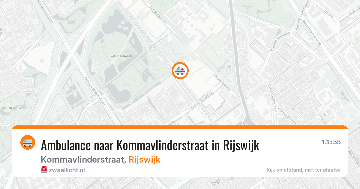 Ambulance naar Kommavlinderstraat in Rijswijk — 2 apr 2026