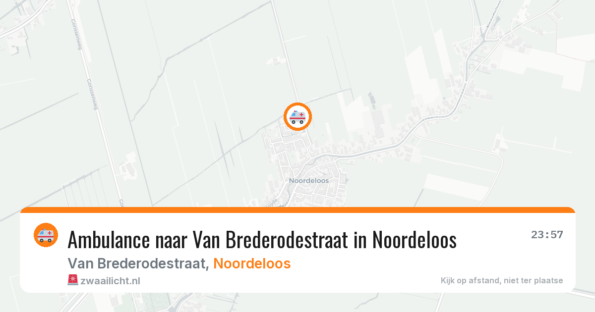 Ambulance naar Van Brederodestraat in Noordeloos — 31 jul 2026