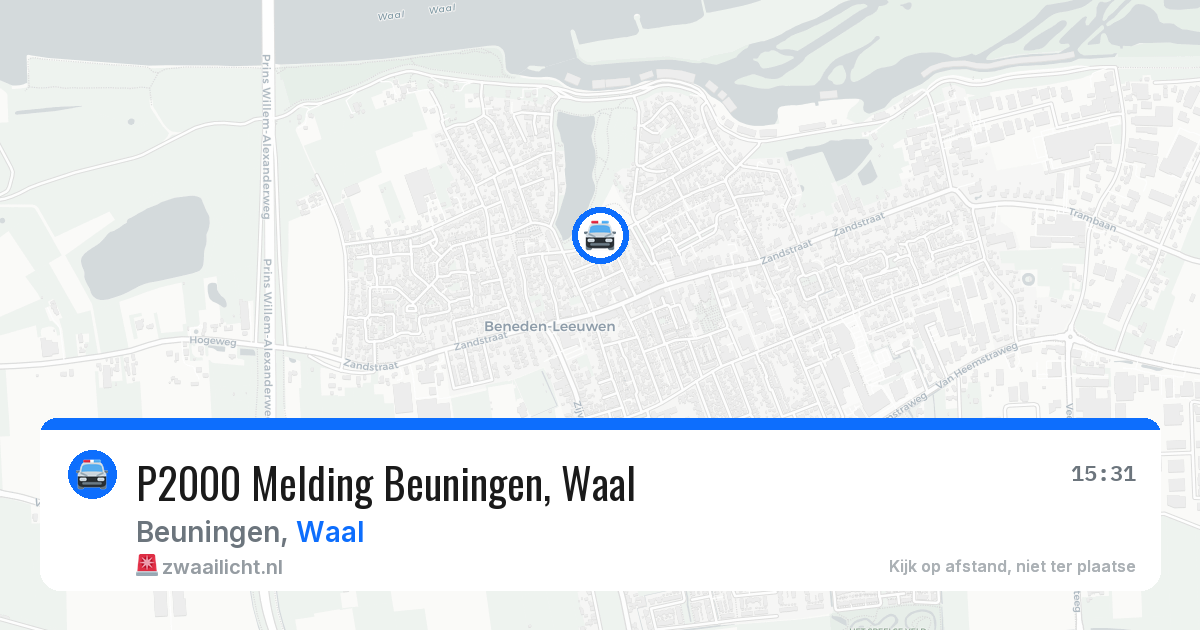 P2000 Melding Beuningen, Waal — 22 jun 2026