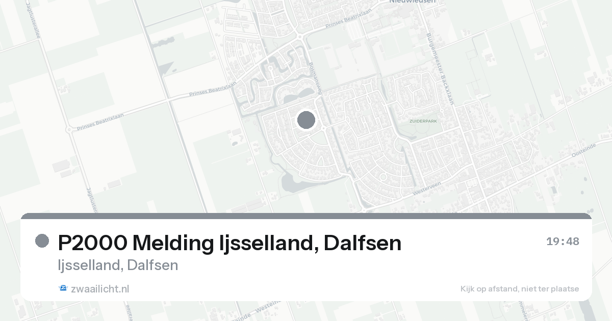 P2000 Melding Ijsselland, Dalfsen — 19 aug 2026