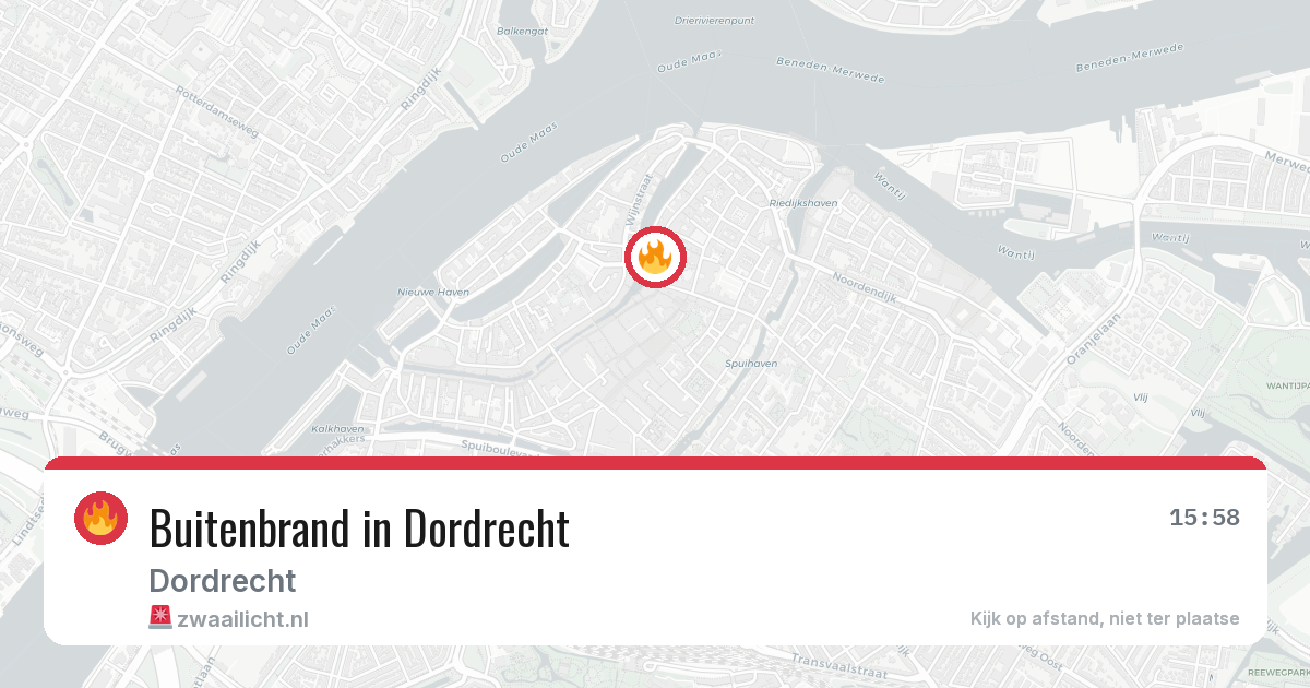 Buitenbrand in Dordrecht — 22 jun 2026