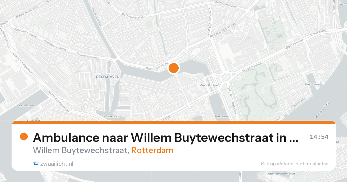 Ambulance naar Willem Buytewechstraat in Rotterdam — 22 aug 2026