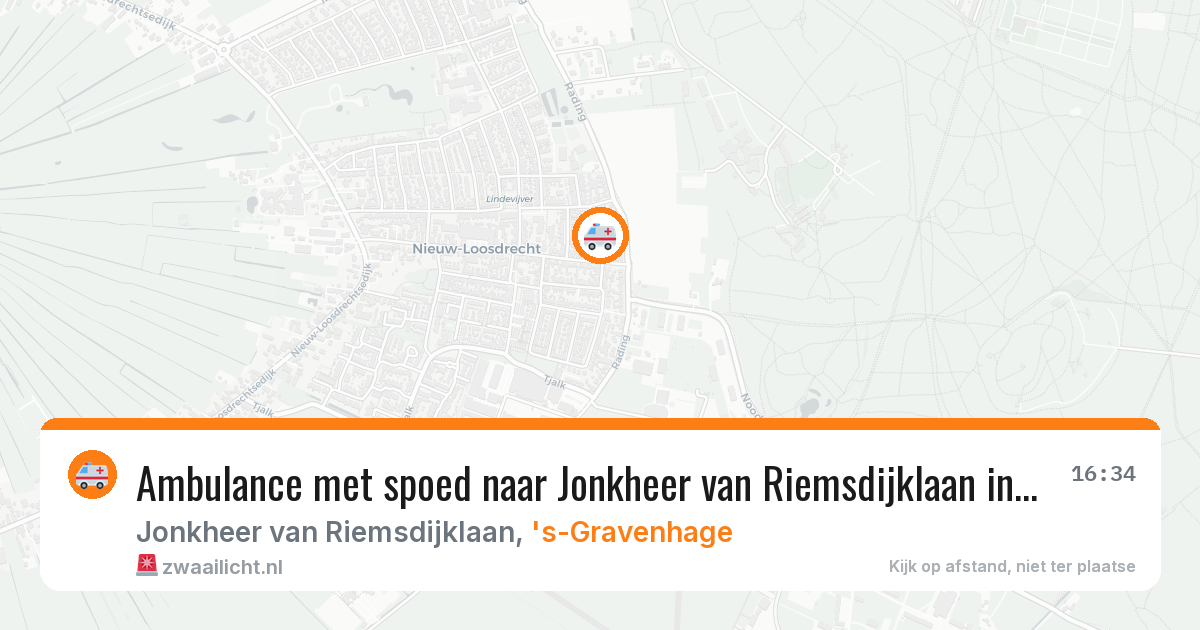 Ambulance met spoed naar Jonkheer van Riemsdijklaan in 's-Gravenhage — 22 jan 2026