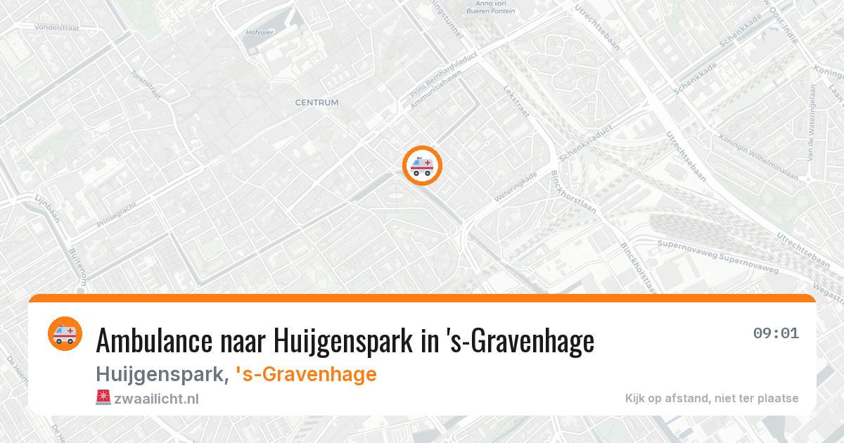 Ambulance naar Huijgenspark in 's-Gravenhage — 17 jun 2026