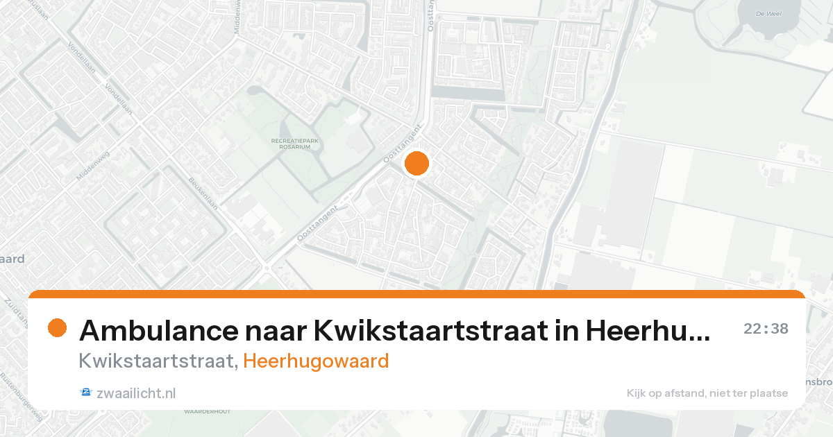Ambulance naar Kwikstaartstraat in Heerhugowaard — 23 aug 2026