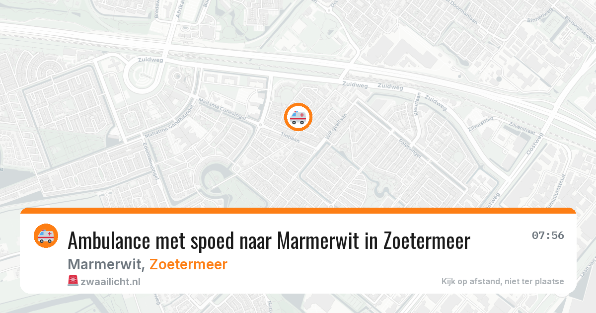 Ambulance met spoed naar Marmerwit in Zoetermeer — 29 mei 2026