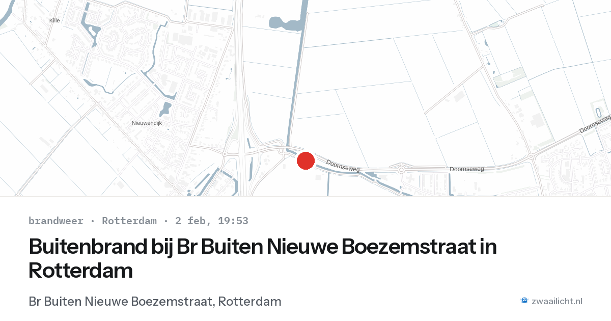 Buitenbrand bij Br Buiten Nieuwe Boezemstraat in Rotterdam — 2 feb 2026
