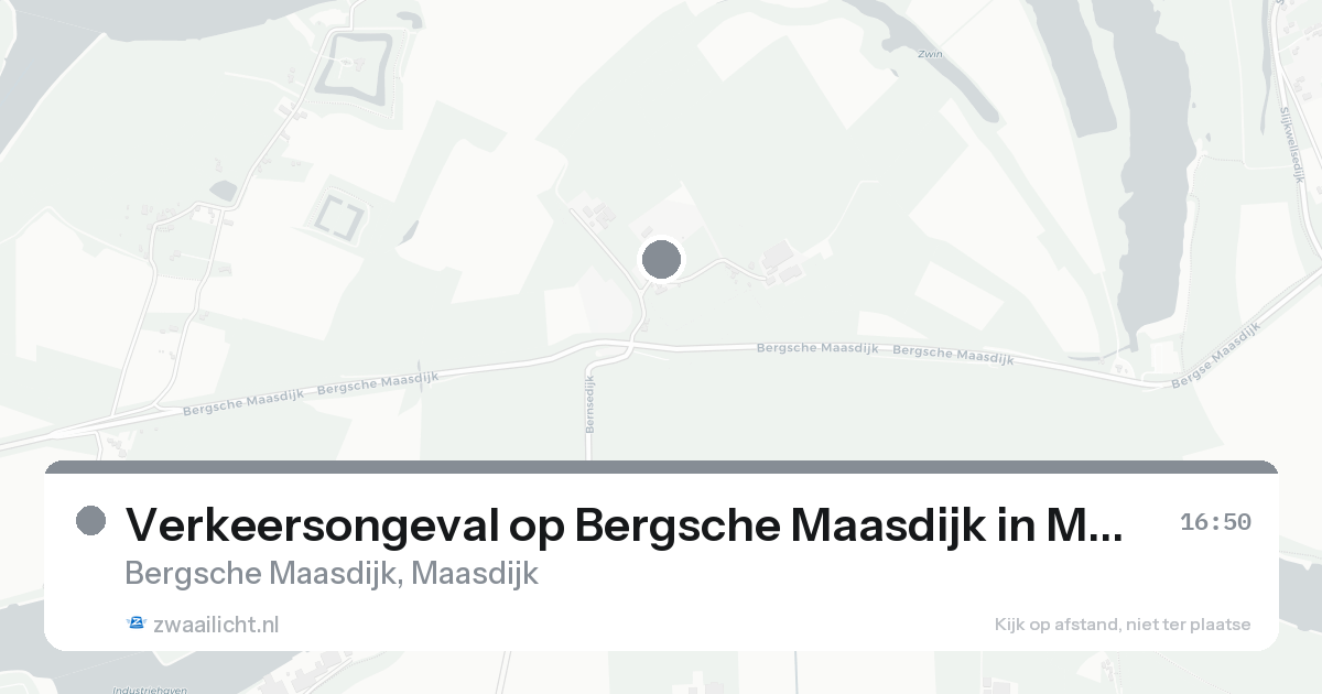 Verkeersongeval op Bergsche Maasdijk in Maasdijk — 17 aug 2026