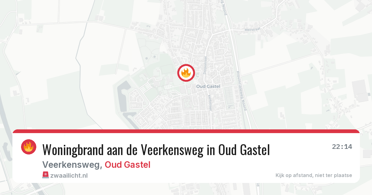 Woningbrand aan de Veerkensweg in Oud Gastel — 29 mei 2026