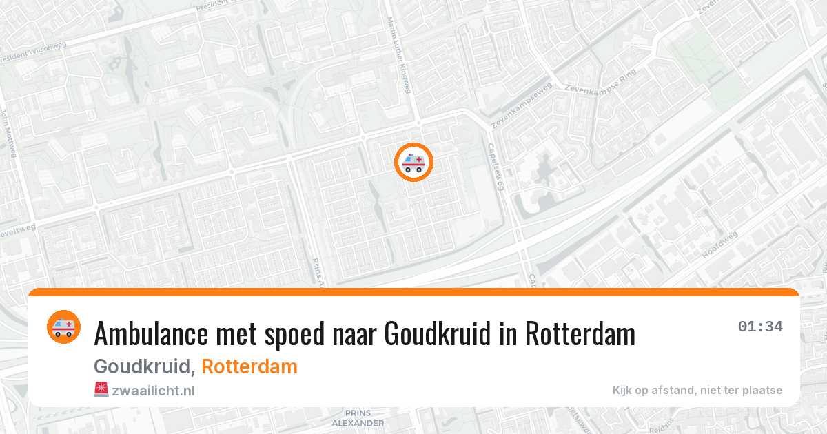 Ambulance met spoed naar Goudkruid in Rotterdam — 30 jan 2026