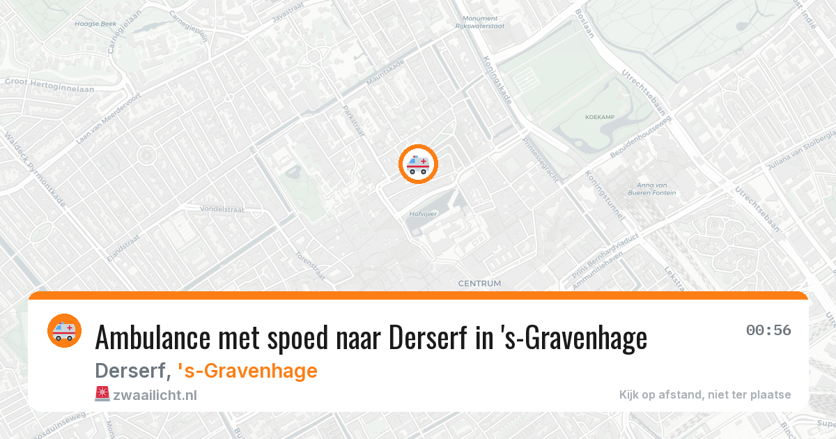 Ambulance met spoed naar Derserf in 's-Gravenhage — 9 jun 2026