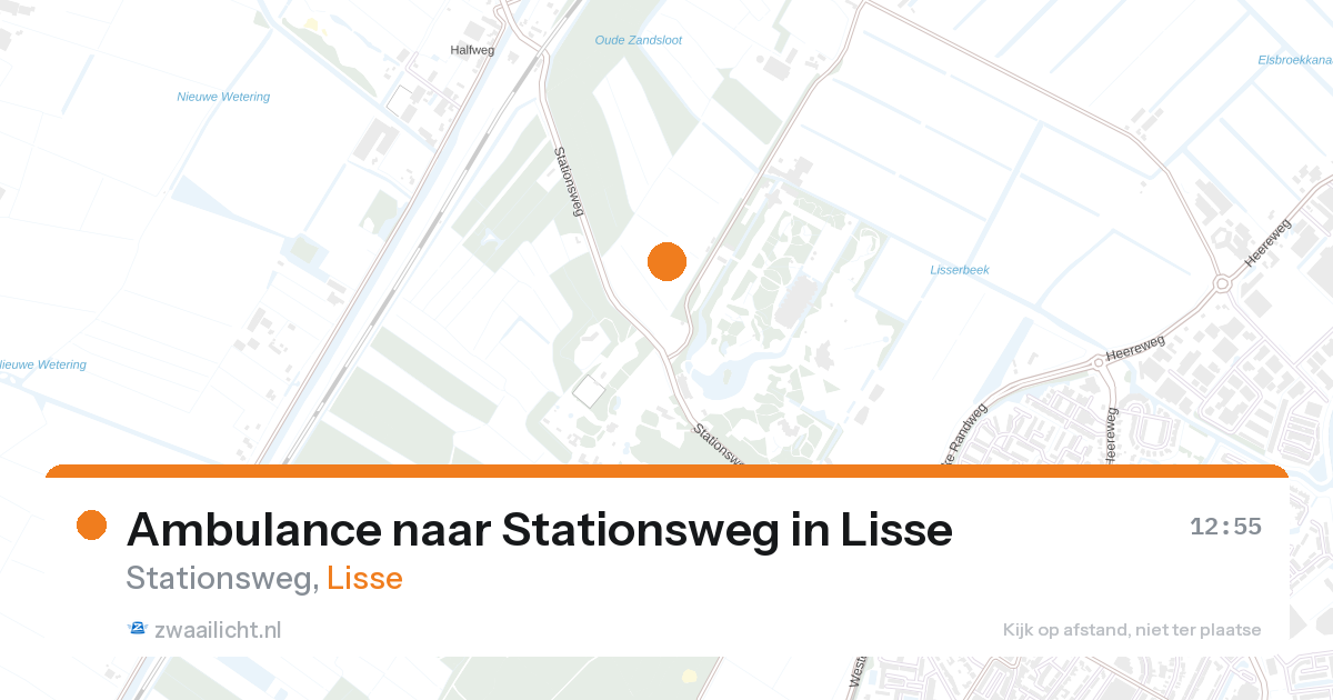 Ambulance naar Stationsweg in Lisse — 26 aug 2026