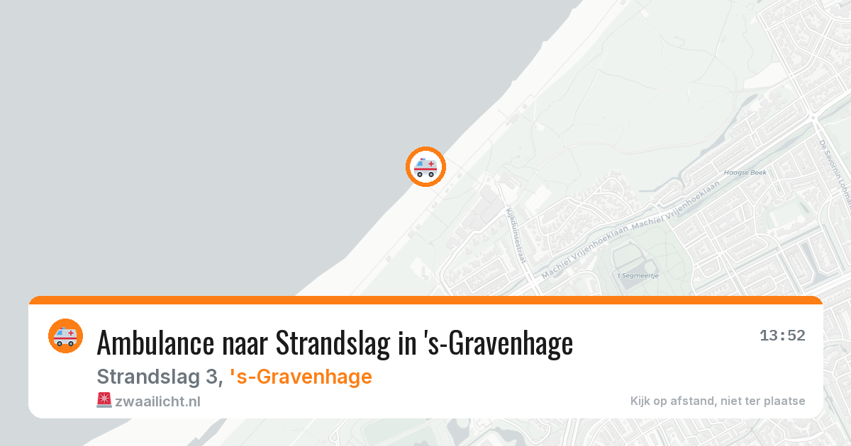 Ambulance naar Strandslag in 's-Gravenhage — 4 mei 2026