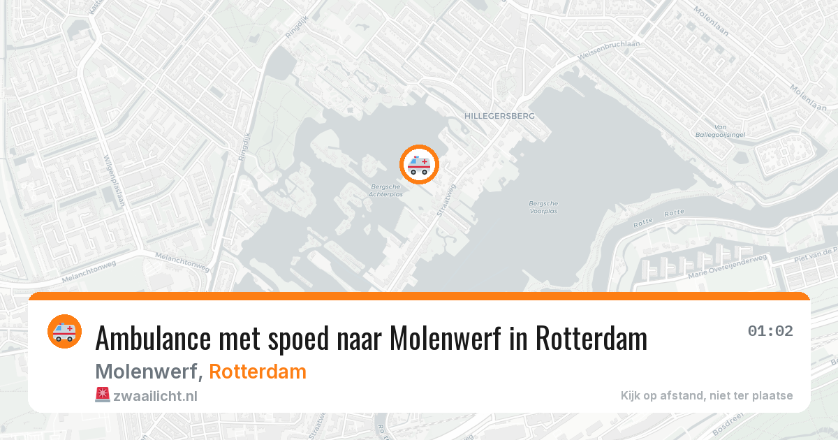 Ambulance met spoed naar Molenwerf in Rotterdam — 25 apr 2026