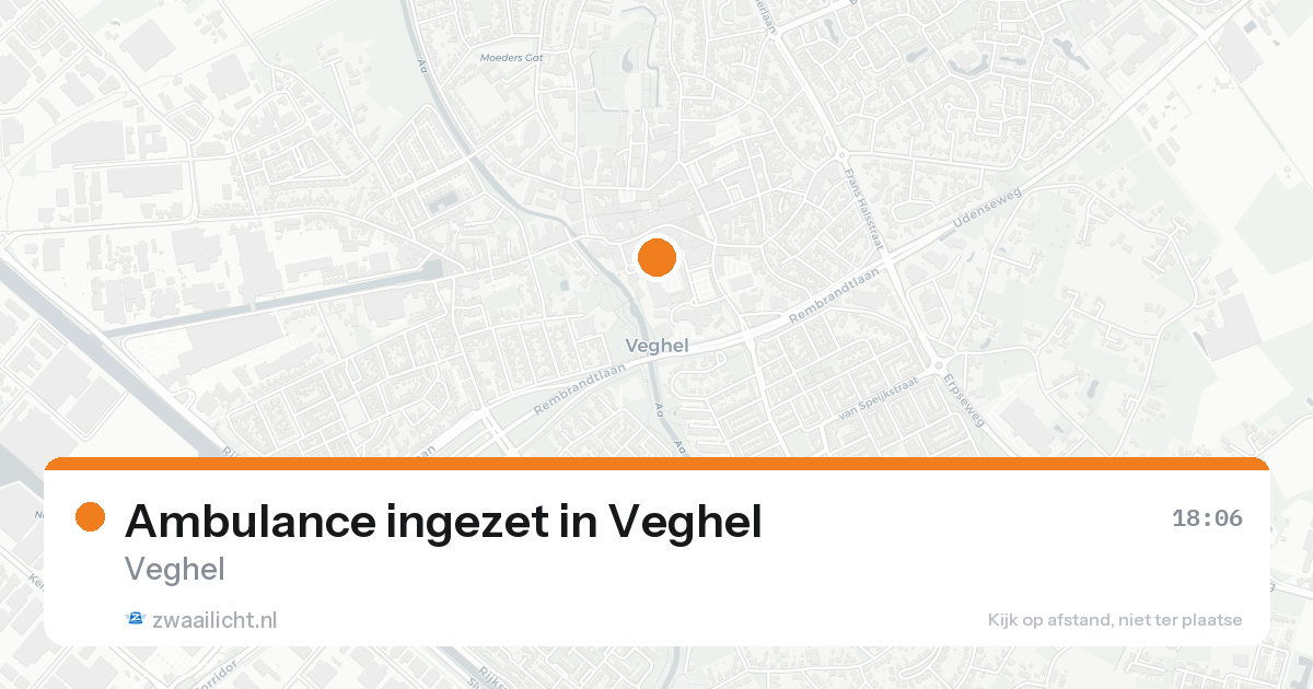 Ambulance ingezet in Veghel — 3 jul 2026