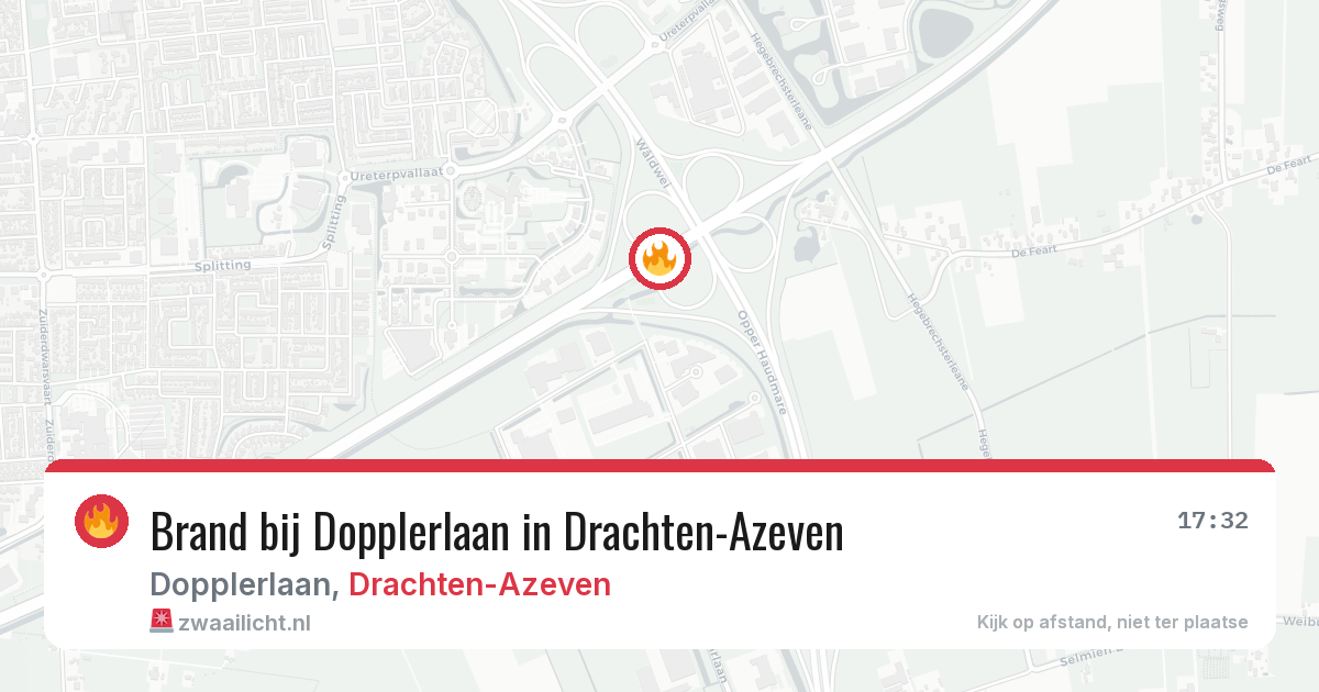 Brand bij Dopplerlaan in Drachten-Azeven — 1 jul 2026