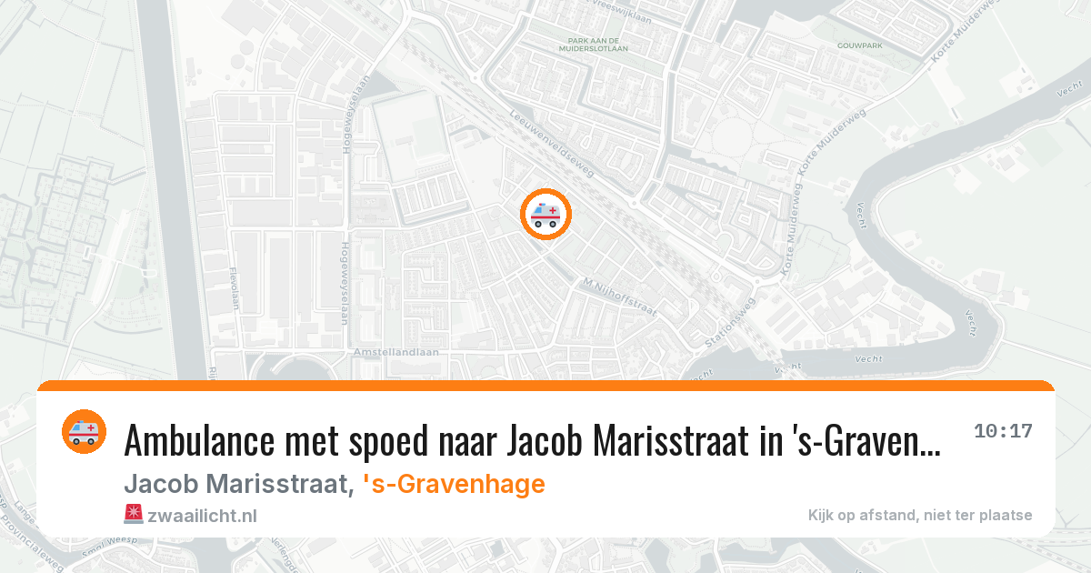 Ambulance met spoed naar Jacob Marisstraat in 's-Gravenhage — 8 apr 2026