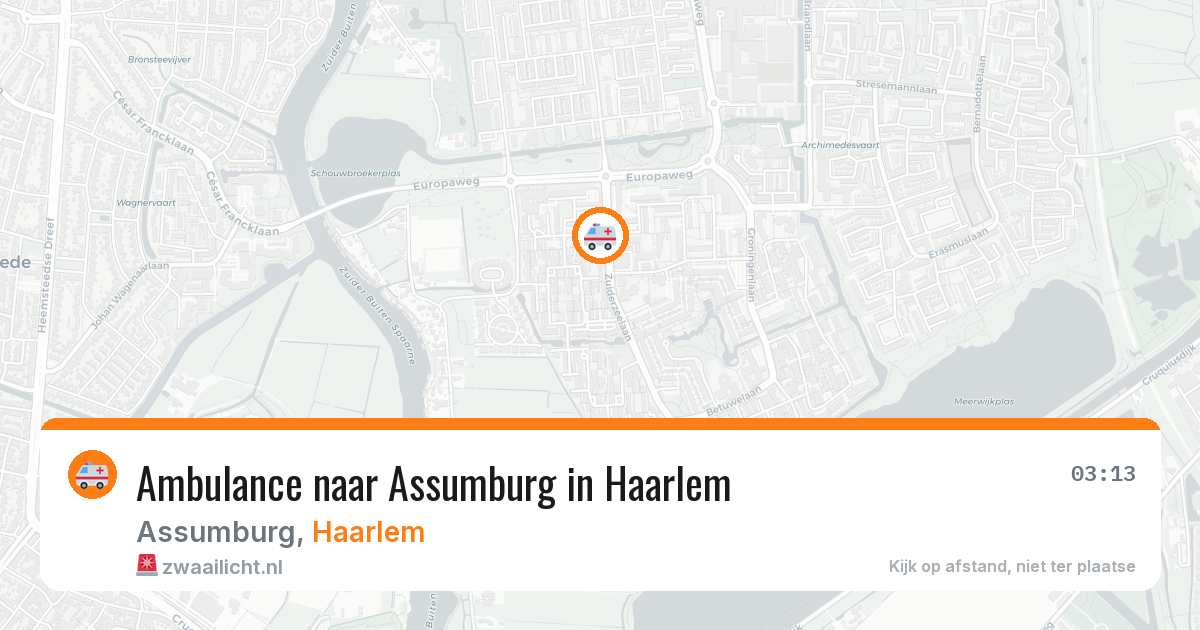Ambulance naar Assumburg in Haarlem — 15 mei 2026