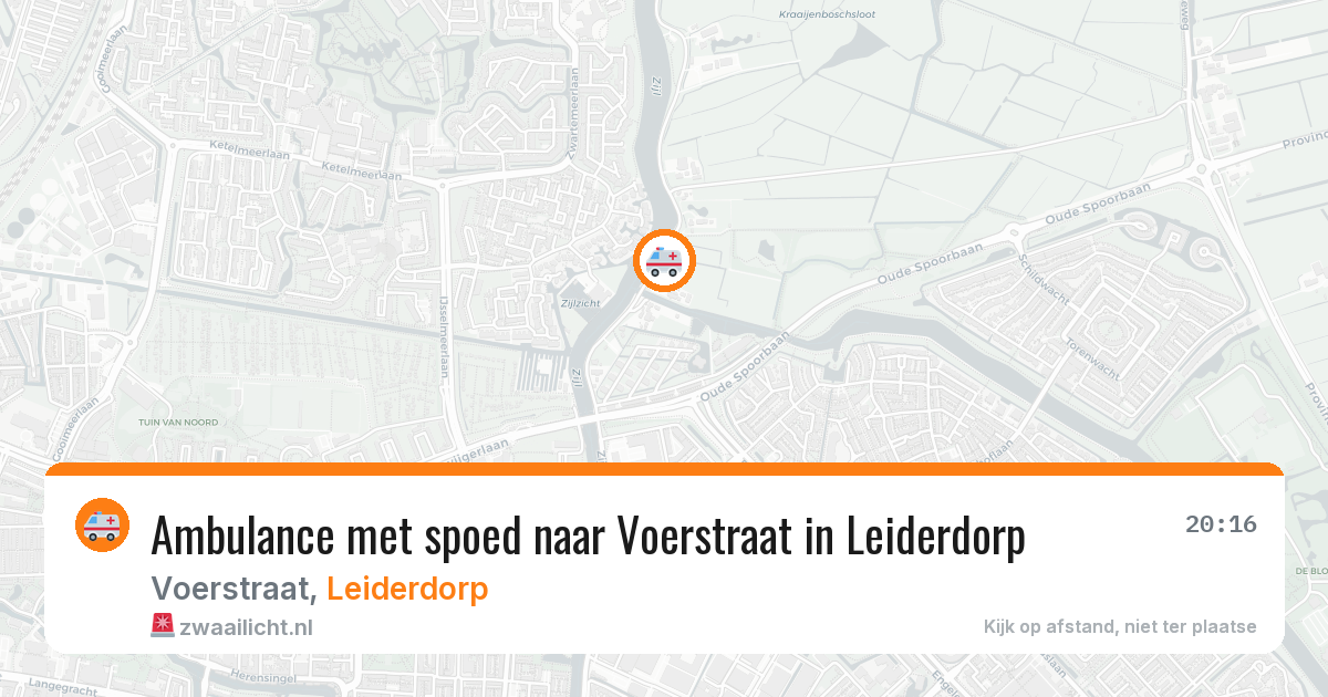 Ambulance met spoed naar Voerstraat in Leiderdorp — 1 apr 2026