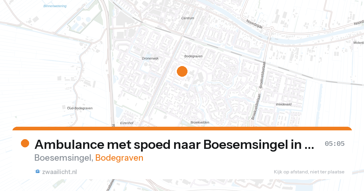 Ambulance met spoed naar Boesemsingel in Bodegraven — 4 jun 2026