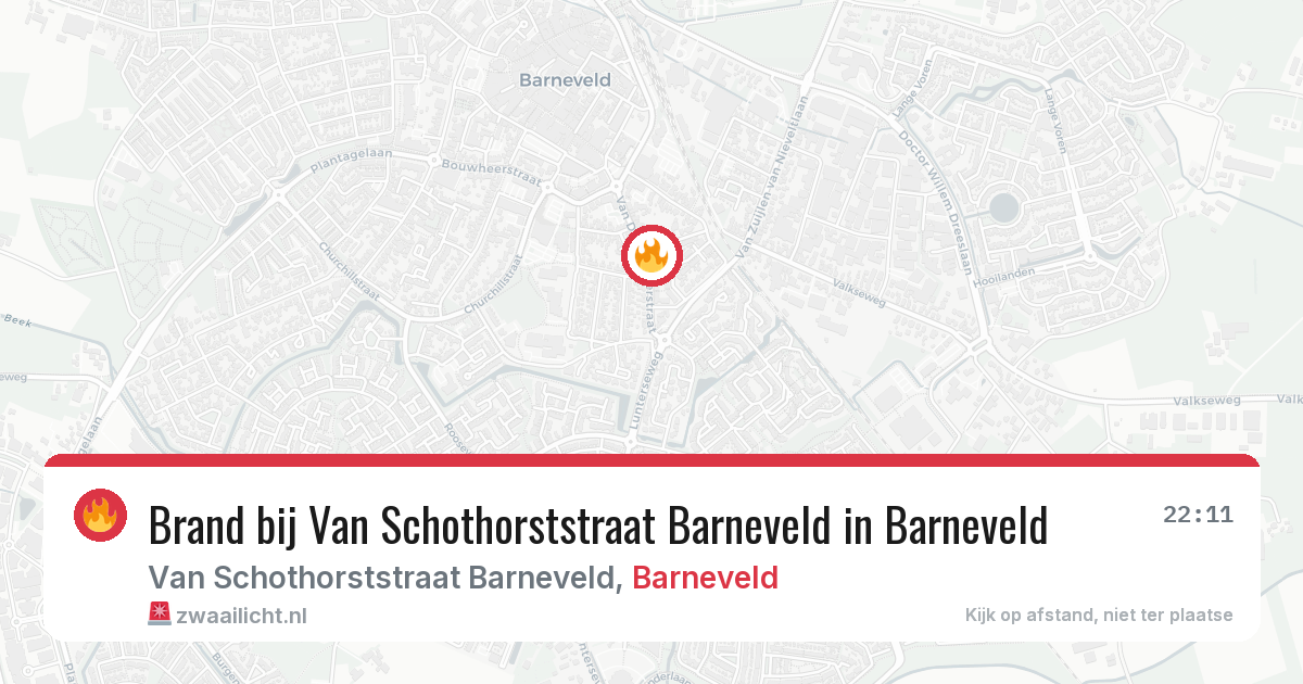 Brand bij Van Schothorststraat Barneveld in Barneveld — 16 jun 2026
