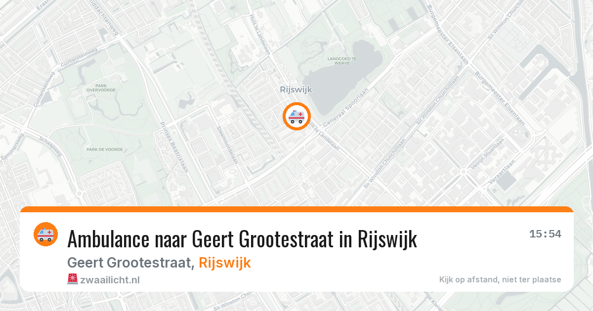 Ambulance naar Geert Grootestraat in Rijswijk — 11 jun 2026