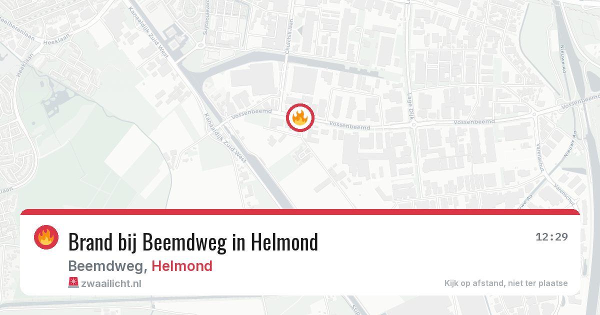Brand bij Beemdweg in Helmond — 26 jun 2026