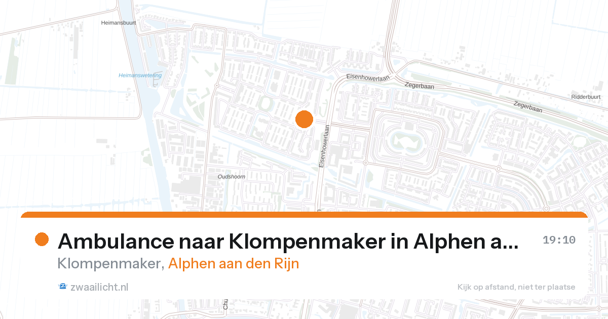 Ambulance naar Klompenmaker in Alphen aan den Rijn — 3 apr 2026