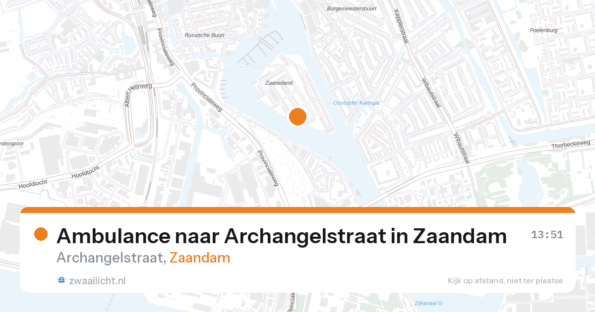 Ambulance naar Archangelstraat in Zaandam — 27 aug 2026